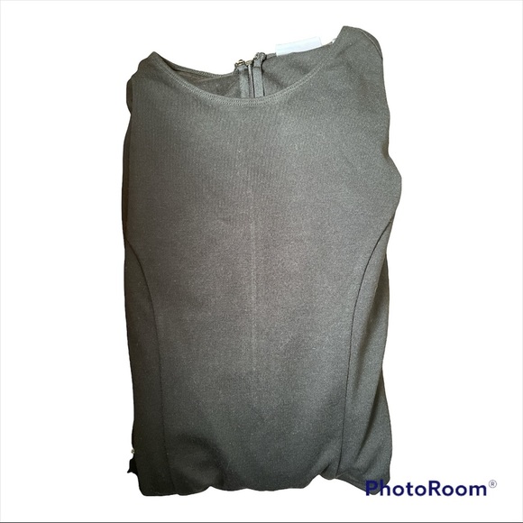 NY&C Stretch black sleeveless dress 2 silver zipped pockets MRSP $64.95. Size S - Picture 5 of 5